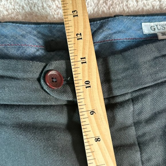 Gustin USA Military Chino Pants Twill Navy Blue Size 36x34 Button Fly Straight - Picture 7 of 12